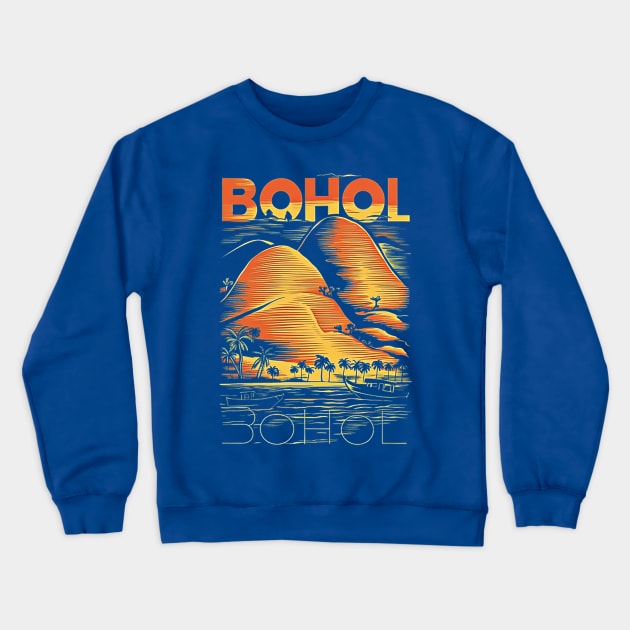 Bohol Island Philippines Crewneck Sweatshirt by likbatonboot
